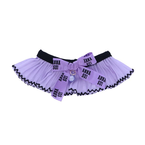 ANNA SUI 猫用リボン付シフォンプリーツシュシュ首輪 - 2