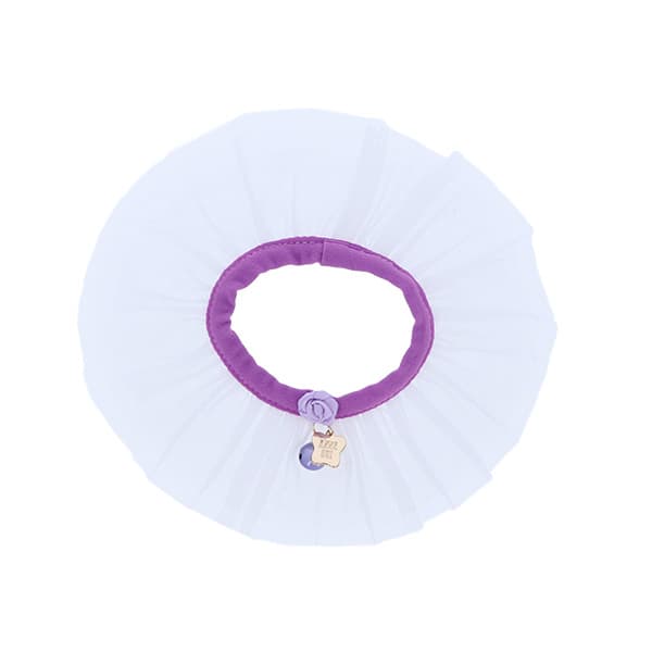 ANNA SUI 猫用バラ付チュールシュシュ首輪 - 4