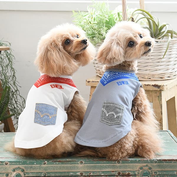 EDWIN（ エドウィン）バンダナスカーフメッシュタンク - 1